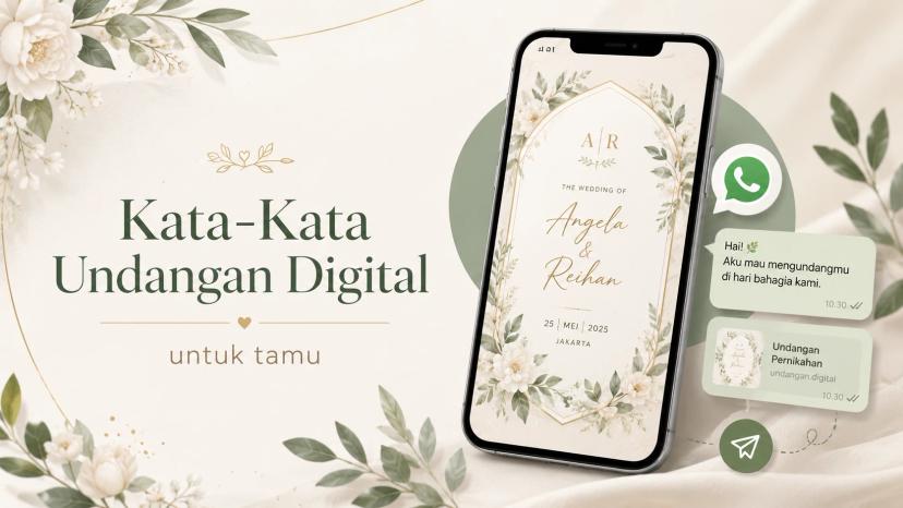 Contoh Kata-Kata untuk Membagikan Undangan Digital ke Tamu