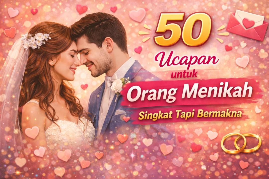50 Ucapan untuk Orang Menikah, Singkat Tapi Bermakna
